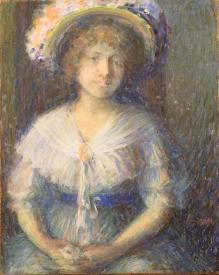 Elegant Lady in Fancy Hat by Francesco Spicuzza