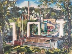 College Ave Bridge Construction(Appleton) by Tom Dietrich
