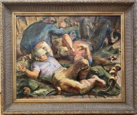 3 Fisherman Resting by Robert von Neumann