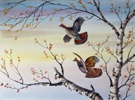 From the Bushes - Ruffed Grouse by Clarence Boyce Monegar