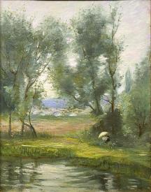 Painting Near the Bridge by George Raab