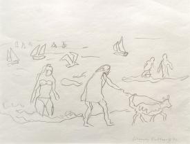 Beach Scene by Schomer Lichtner
