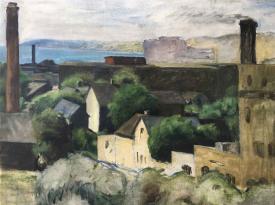 Untitled (Milwaukee Skyline) by Robert Schellin