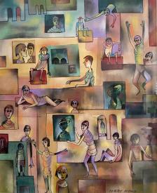 Untitled (Watercolor) by Mary Nohl