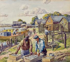 Great Lakes Fishing-1900 Study by Thorsten Lindberg
