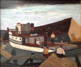 Flooded Dock, Bayfield by Morley Hicks