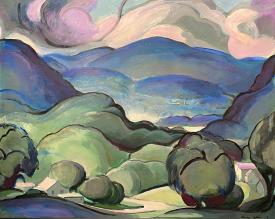 Blue Landscape by Chris (Christian) Olson