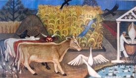 Mural Study for Wausau P.O. by Charles Thwaites