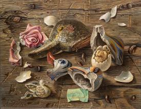 A Quacked Up Still Life by Aaron Bohrod