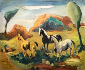 Horses by Hulda Rotier Fischer