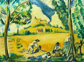 Pastoral Work Scene by Frank Piazzi