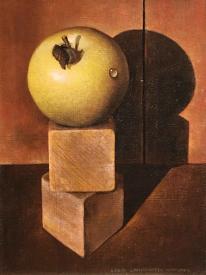 Untitled (Still Life with Apple on Blocks) by Doris Wokurka
