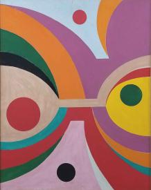 Untitled (Colorful Abstract) by Lucia Stern