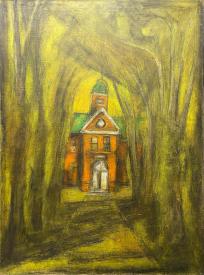 Red School - vertical by Theodore Czebotar
