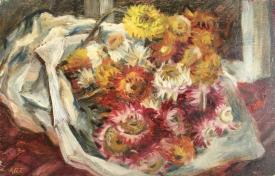 Straw Flowers by Antoinette Gruppe Thwaites