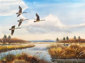 Over the Marsh by Clarence Boyce Monegar