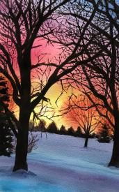 Sunset Twenty Below by Pamela Grabber