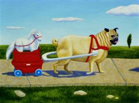 Talented Pug by Valerie Mangion