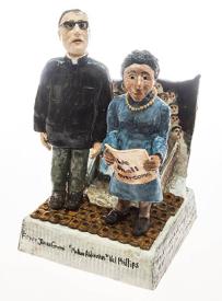 Father James Groppi and Ver Phillips (From the Memorable Milwaukee Series) by Darlene Wesenberg Rzezotarski
