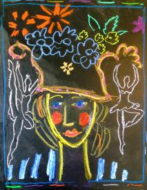 Girl with Hat by Schomer Lichtner