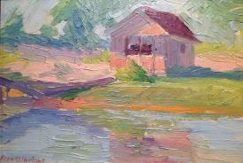 Boathouse Reflections by Elsa Ulbricht