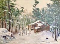 Winter Cabin by Ellis G. Brant